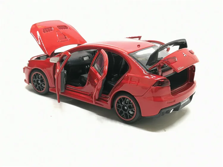 Новинка 1/32 JACKIEKIM Mitsubishi Lancer EVO X 10 BBS RHD литая модель автомобиля игрушки для детей Подарки для мальчиков девочек