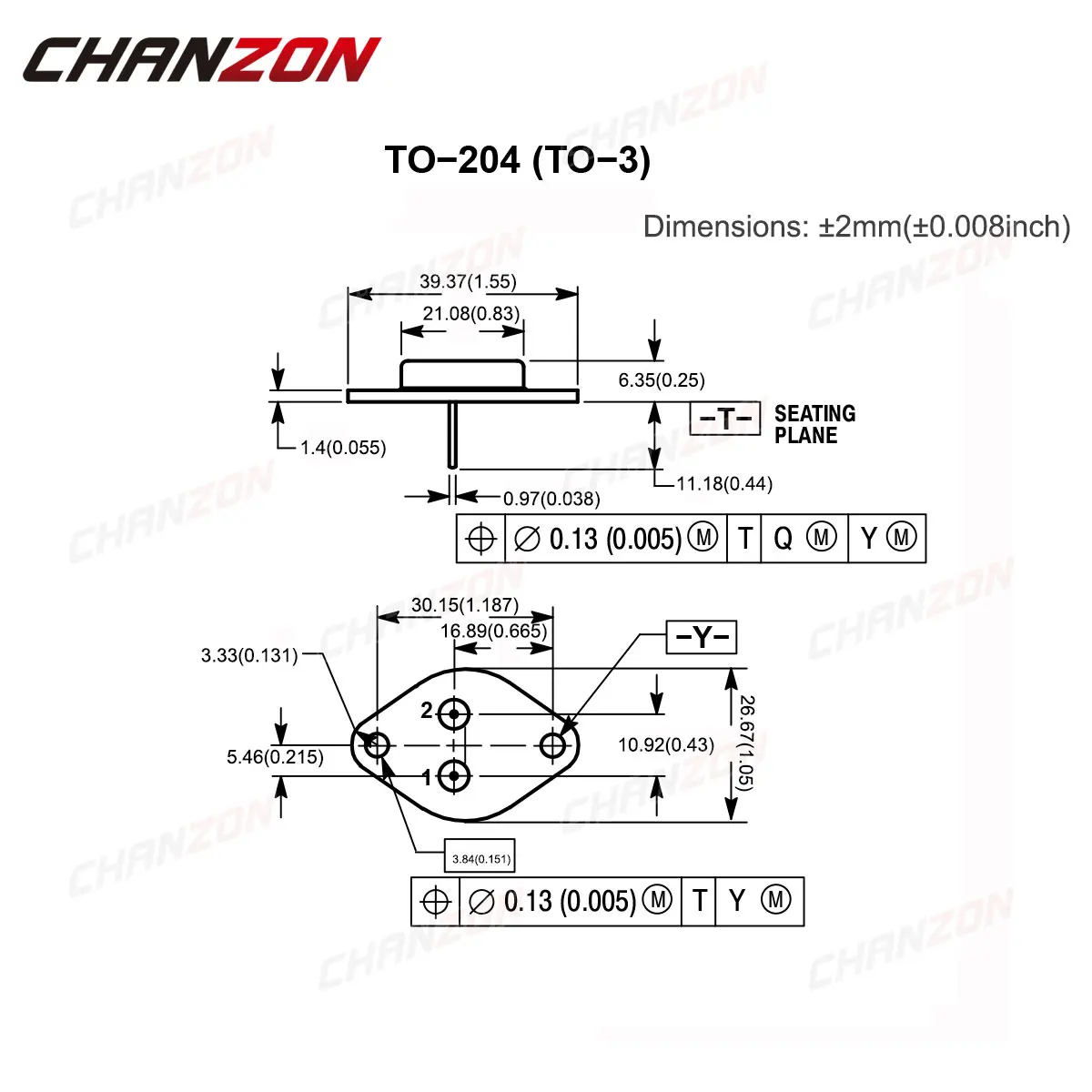 2Pcs ZU-3 TO3 MJ11015G MJ15024 MJ15025 MJ2955 MJ802 Power Transistor Bipolar Junction Assorted Triode Rohr Integrierte Schaltung – Detail 3