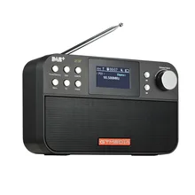 GTmedia Z3 DAB+ FM цифровое радио портативный USB Перезаряжаемый Аккумулятор с двумя динамиками 2,4 ''TFT-LCD черно-белый дисплей