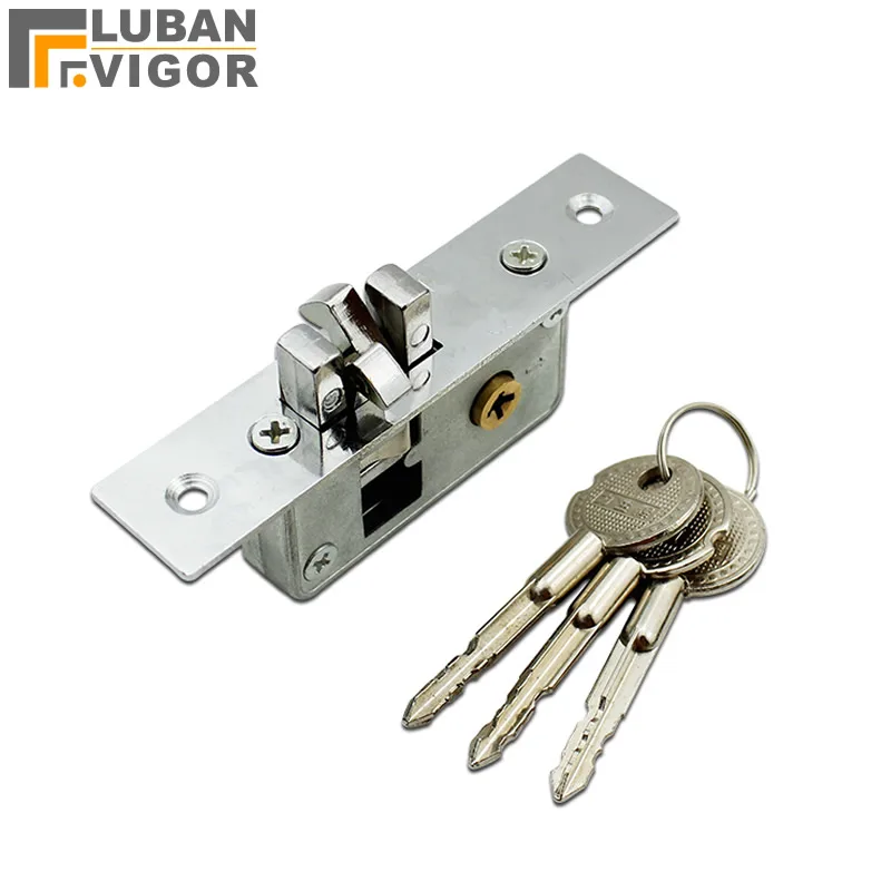 Invisible/Mortise lock,Sliding door invisible hook lock,Alloy lock body,For Framed glass door,strong, durable,Door hardware