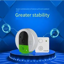 Nouvelle sonnette intelligente sans fil, wi fi, caméra de sécurité pour l'extérieur, vidéo 1080P, Vision nocturne, alarme PIR