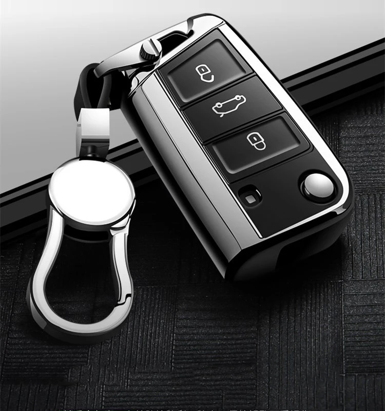 

Hight quality PC + TPU key case cover Key case protective shell holder for VW New Passat Lavida Tiguan Car Holder Shell