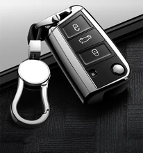 Hight quality PC + TPU key case cover Key case protective shell holder for VW New Passat Lavida Tiguan Car Holder Shell
