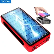 80000mAh Solar Power Bank Big Capacity Phone Charging Powerbank External Battery Phone Fast Charger for Xiaomi IPhone Sumsung