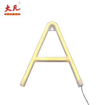 

Light Up Wall Decoration Alphabet Neon Light Letter A Decor Sign 22cm