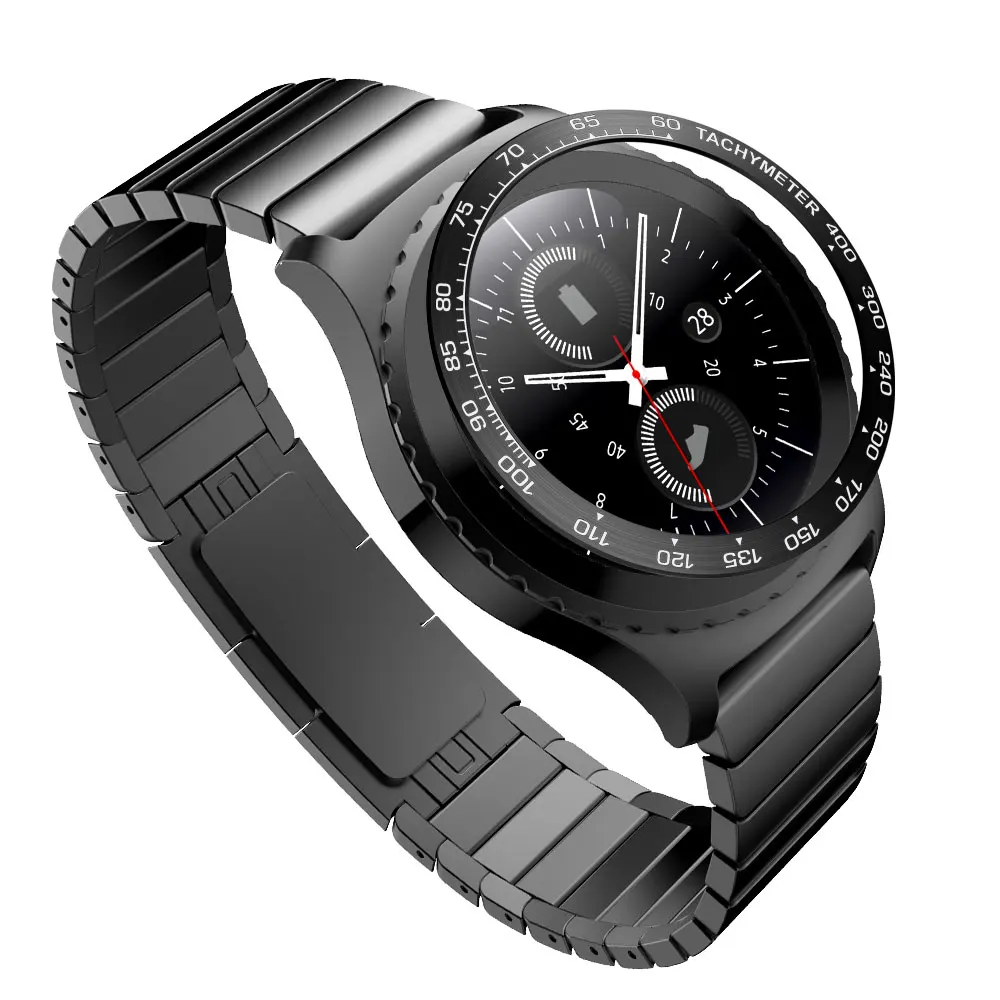 Hero iand gear s2 smartwatch чехол для samsung gear S2 классический 732 ободок кольцо смарт Кольцо клей чехол против царапин металлический круг