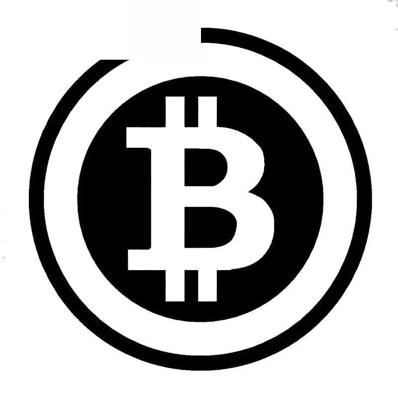 Автомобильная Наклейка Большой Биткоин Cryptocurrency Blockchain Бесплатная наклейка из ПВХ