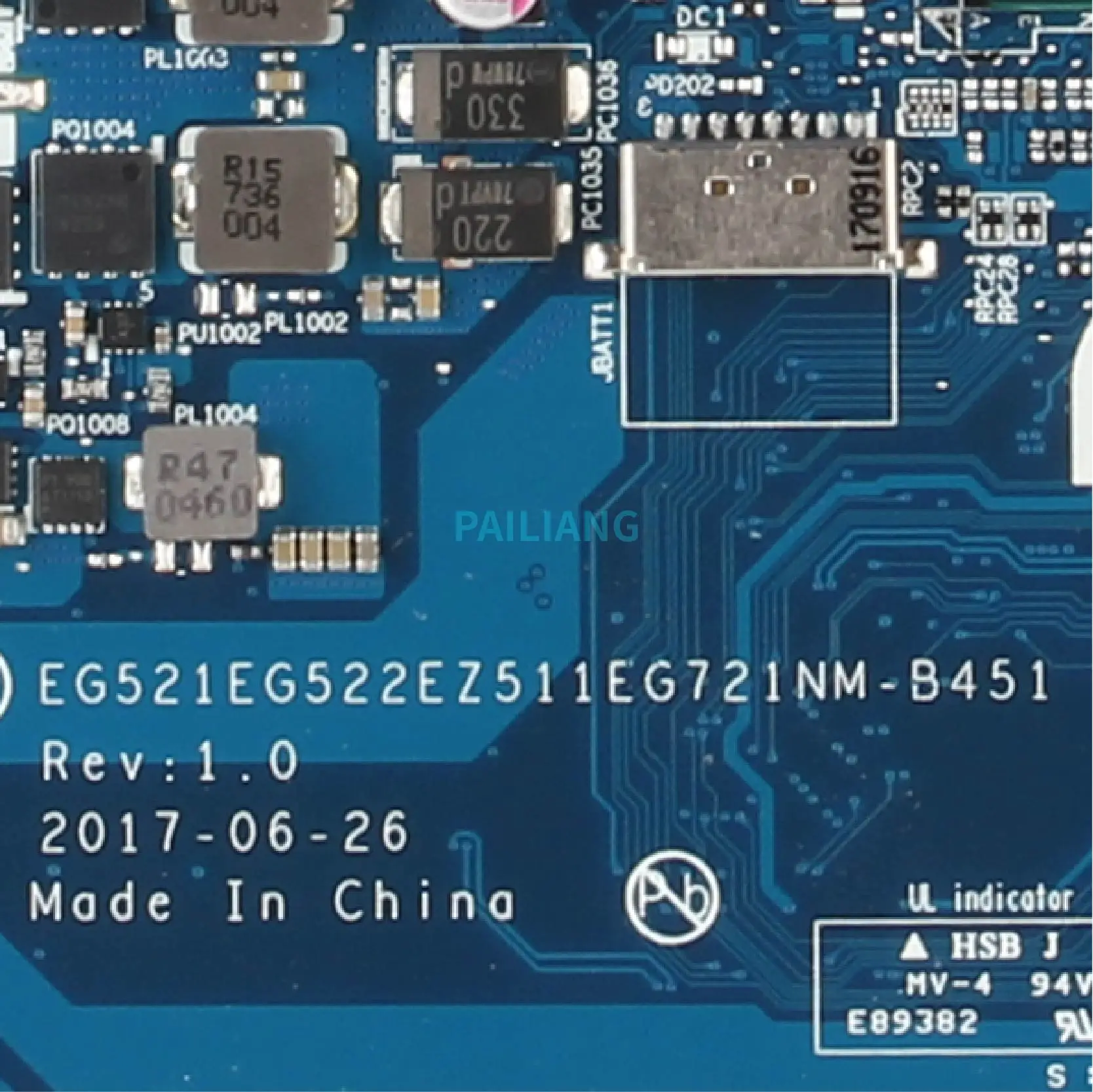  PAILIANG Laptop motherboard For LENOVO Ideapad 330-15IKB Mainboard 5B20Q15640 NM-B451 SR3LA I5-8250