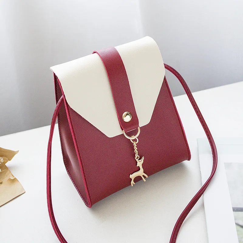 

Women's bag huadudong new style slant cross bag Korean Pu soft leather gift
