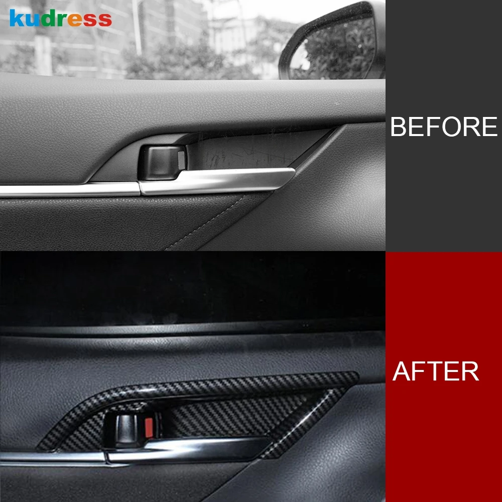 ABS Carbon Fiber Interior Rear Reading Lampshade Cover Trim Fits Toyota Camry 18