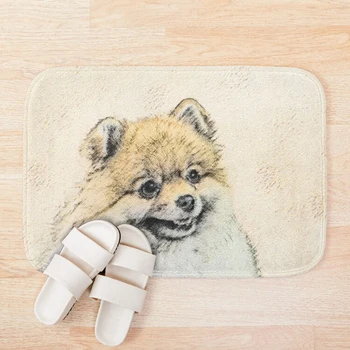 

Pomeranian (Orange) Bath Mat Doormat Welcome Home Rectangle Anti-slip Carpet Rug Bedroom Entrance Floor Mats