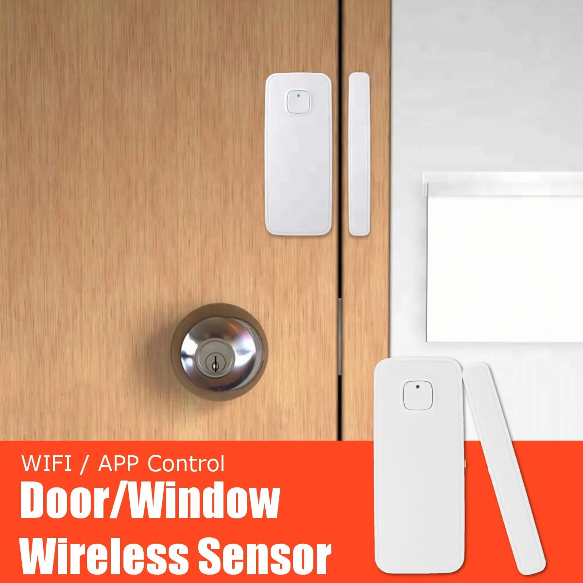 

WiFi Smart Door Window Sensor Alarm Kit APP Control Remote Magnetic Detector Home Office Door Window Alarm Security System Set
