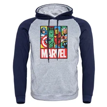 Мстители Marvel, супер герой, аниме,, новинка, длинный рукав, толстовка, Осень-зима, толстовка, мужская, реглан, хип-хоп, толстовка, уличная одежда