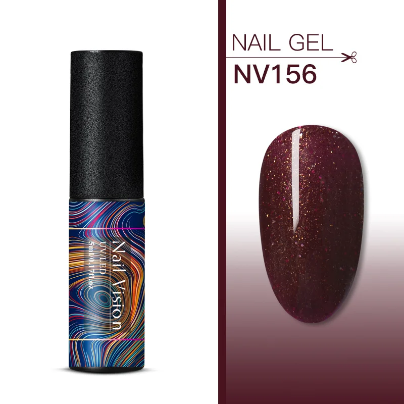 Nail Vision 5 мл Гель-лак для ногтей набор 176 цветов для маникюра гибридный Цвет ногтей Полупостоянный УФ-гель для ногтей гель лак - Цвет: EES06751