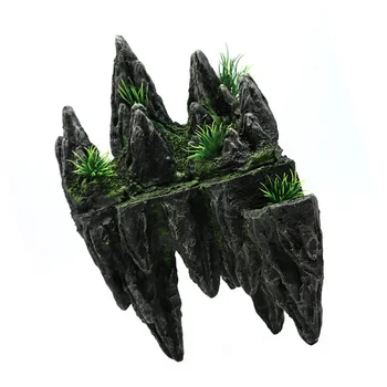 

1Pc Rockery Creative Resin Ornaments Aquarium Adornment for Office