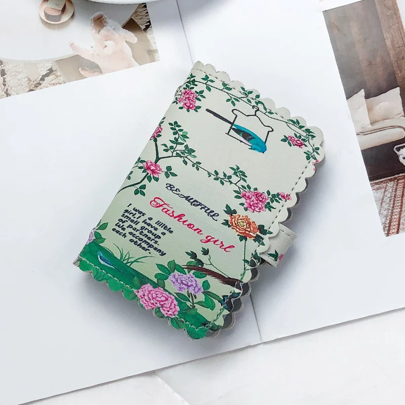 Bird and flower APP BLOG Женская Мужская Обложка для паспорта ID держатель для кредитных визиток кошелек сумка для карт чехол Femme Carteira Mujer для документов для мужчин ts - Цвет: Bird and flower