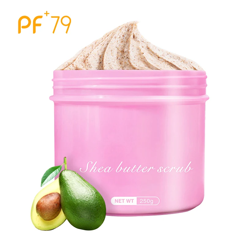 

PF79 250g Shea Butter Scrub Exfoliate Scrubs Body Treatments dead skin remove Moisturizing Smooth Improve Skin