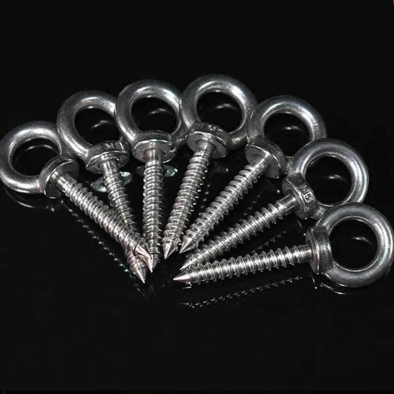 Viti Ad Occhiello In Acciaio Inox 304 - 10 Pezzi M6, Anello Da 27mm, Per Sollevamento E Sospensione - Foto 2