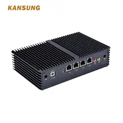 Kansung Мини ПК Intel Core 5th I3 I5 4 Lan последовательный порт Поддержка Pfsense межсетевой экран Микро Мини компьютер без вентиляторов Linux, Windows