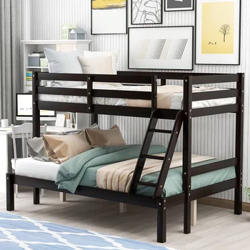 

Bunk Bed Home Bedroom Dormitory Loft High Double Stainless Steel Teenage Adult Twin Bed With Guardrail