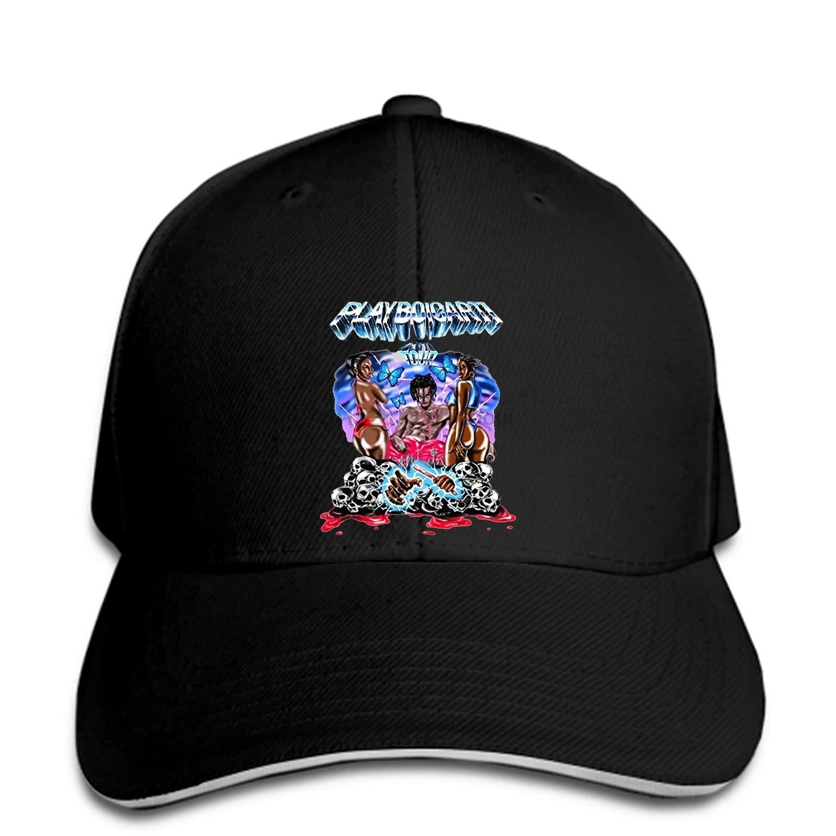 Бейсболка Винтаж Playboi Carti Tour Merch концертные бейсболки Редкие хип-хоп рэп Ограниченная серия