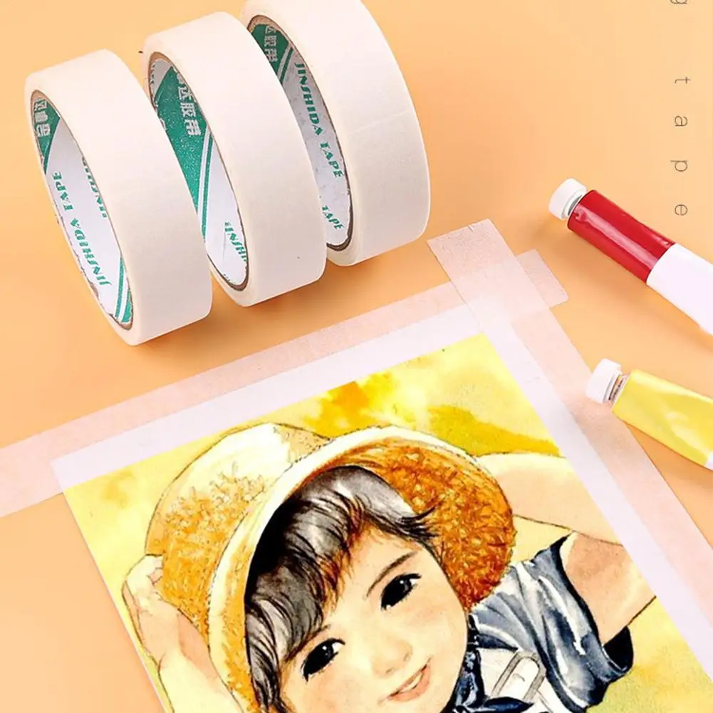 Watercolor Masking Adhesive Tape Painting Textured Paper Leave Glue Cover Tap Art White Tool Paper sketch Supplies K3Z4 masking tape adhesive tapes adhesive tape