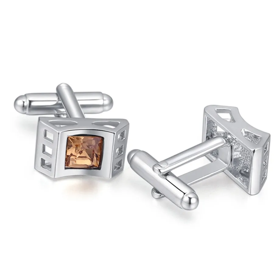 SHDEDE Crystal от Swarovski модные Пуговицы Запонки мужские Роскошная манжета звенья