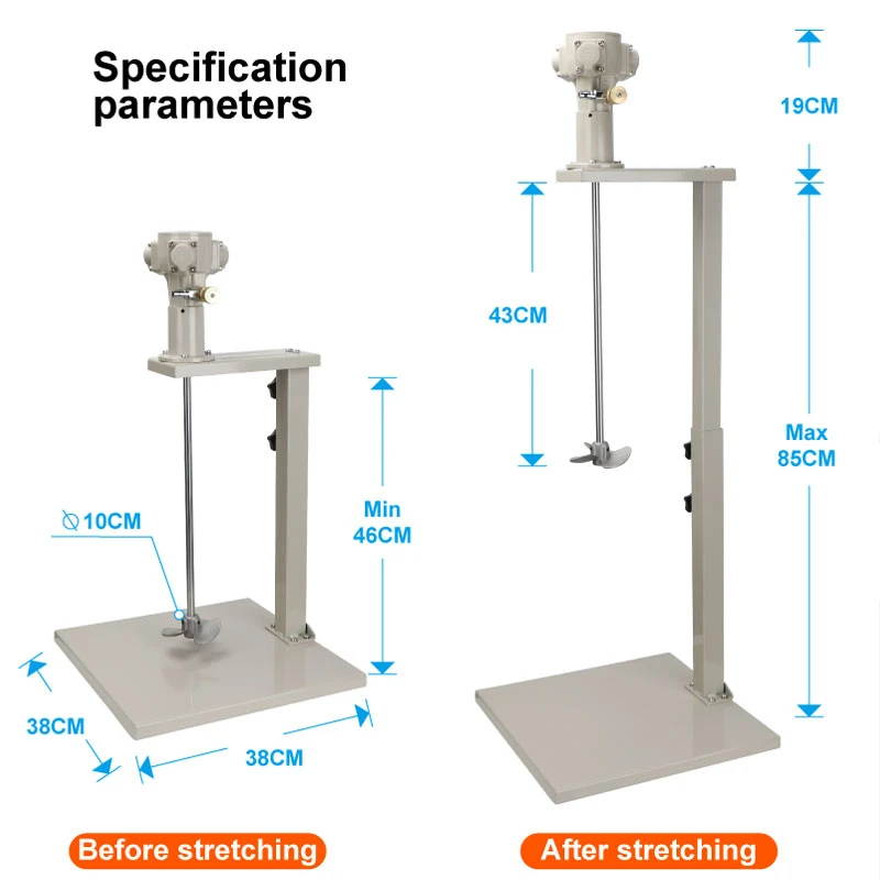 Hand Manual Lift Agitator Air Powered Mixer 5 Gallon 20 Liter Stirrer
