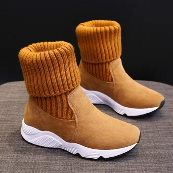 

Autumn Women Casual Shoes 2020 New High Fashion Shoes Women's Sneakers Winter Boots Woman Leisure Shoes Flats Trend Warm Boot