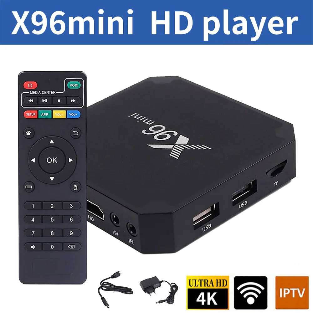 Cewaal X96mini Android 7,1X96 Мини Смарт ТВ приставка S905W четырехъядерный процессор поддержка 8G 2,4G беспроводной wifi медиа приставка телеприставка