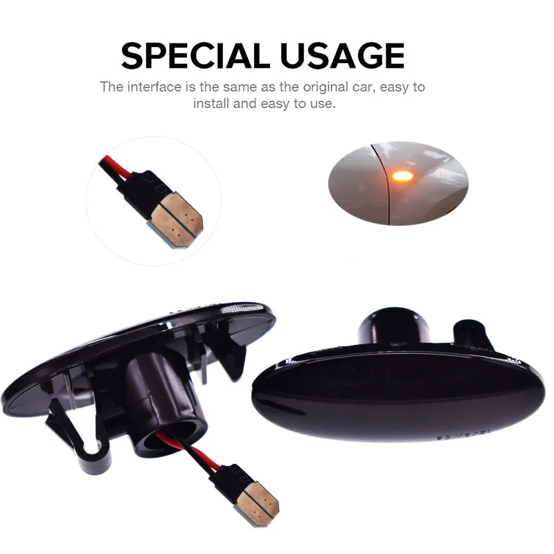 

Turn Signal Light Dynamic Side Marker Lamp For Nissan Cube Juke Leaf Qashqai X-Trail European Benz 2014-Up W453 Smart Forfour