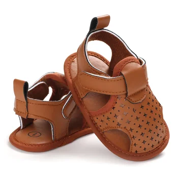 

2020 Brand Toddler Newborn Baby Boy Girl Sandals Soft Sole Shoes Leather Sandals Prewalker Summer Baby Shoes 0-18M