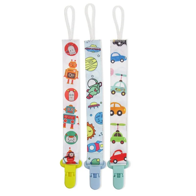 3Pcs/Pack Cartoon Pacifier Clips Animal Fruit Baby Newborn Soother Clip Chain Personalised Infant Present Gifts Baby Accessories