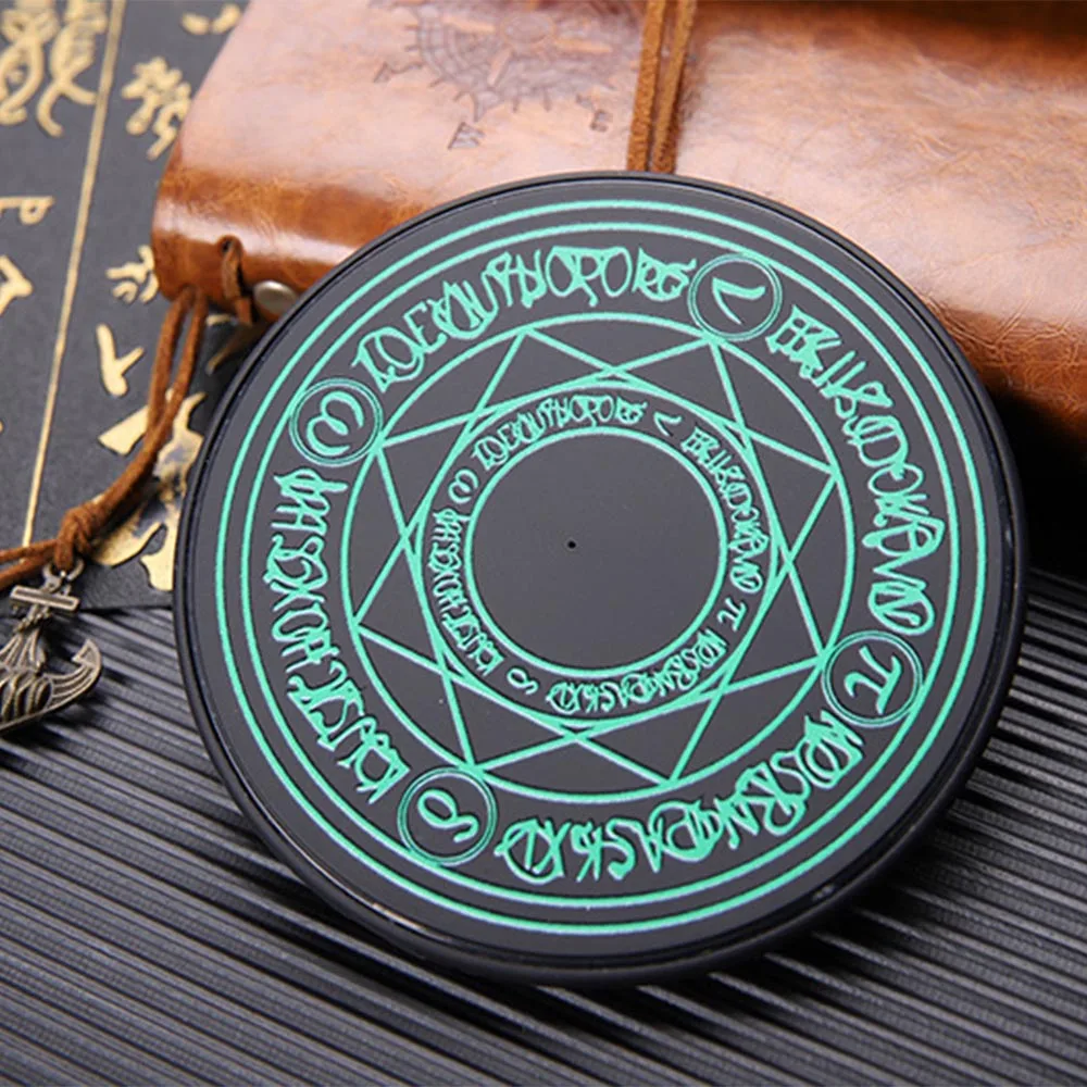 Magic Circle Беспроводное зарядное устройство Qi Быстрая зарядка Беспроводная Зарядная база передатчик Круглый Подходит для iphone X смартфон