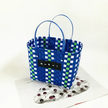 

Beach Holiday Travel Beach Bag Summer Portable Shoulder Bag Vegetable Basket Woven Bath Basket Bag Shopping Totes Neverful Bag