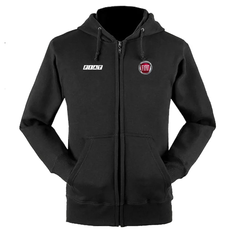 

for Fiat logo zipper sweatshirts coat custom 4S shop zipper hoodie jacket f