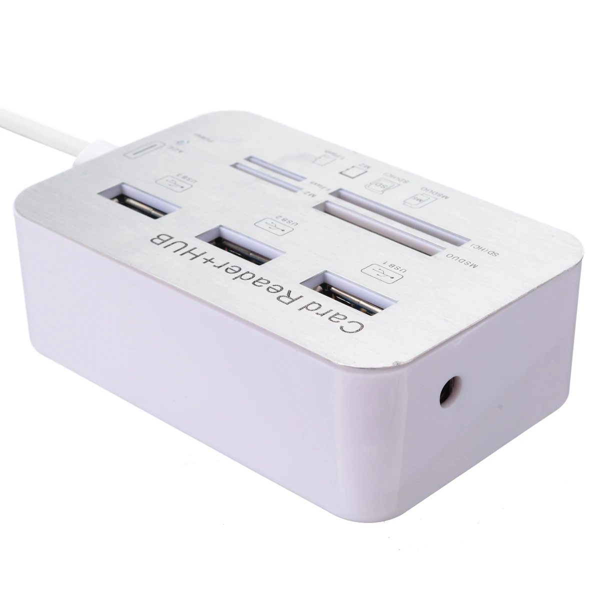 Новый алюминиевый USB концентратор с 3 портами 0 и кардридером MS SD M2 TF|Картридеры| |