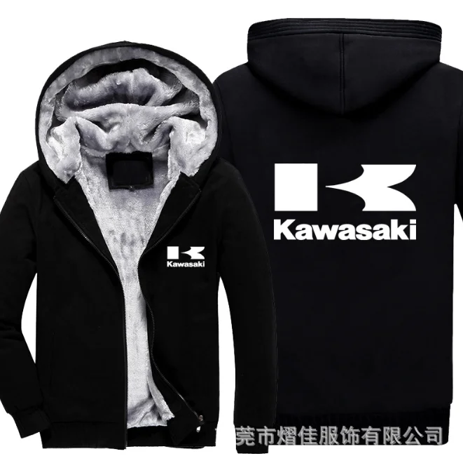 2020NEW печати Барселона kawasaki трикотажная кофта на молнии с капюшоном плотные