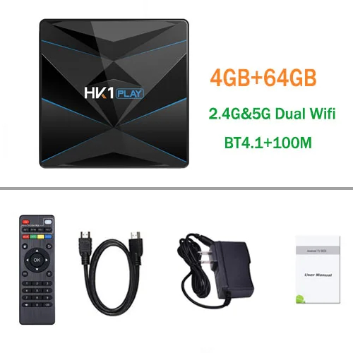 4G64G HK1 PLAY Android 9,0 четырехъядерный процессор 64 бит Smart tv Box 2,4G& 5GHz Dual Wifi BT4.0 2G+ 16G/4G+ 3 2G/4G+ 64 телеприставка - Цвет: 4G64G