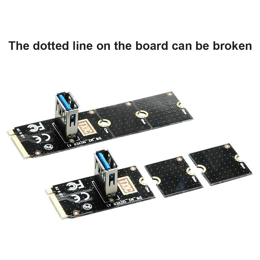 M.2 NGFF-USB 3.0 포트 전송 카드 어댑터 5Gbps M2 M PCI Express X16 어댑터 변환기 (스크루 드라이버 라이저 카드 포함)