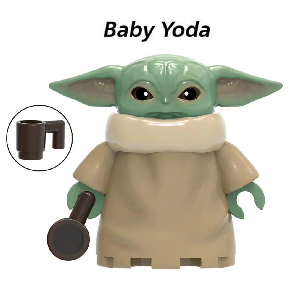 Mandalorian Building Block Jango Boba Fett Grogu Baby Yoda Pre Vizsla Bo-Katan Din Djarin Sabine Wren Star Brick Figure Wars Toy