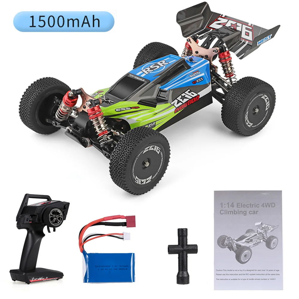 WLtoys 144001 RC drift car 60km/h 1/14 electric four-wheel drive alloy  off-road vehicle - RcGoing