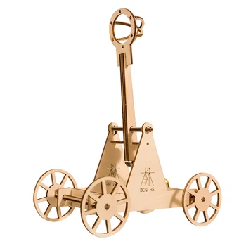 

34Pcs DIY 3D Catapult Puzzle Wooden Model Building Kit Assembly Catapult Toy