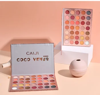 

35 Colours Eyeshadow Plate Fluorescent Glitter Matte Disk Eye Shadow Palette Makeup Palette Long Lasting Makeup Cosmetic Light