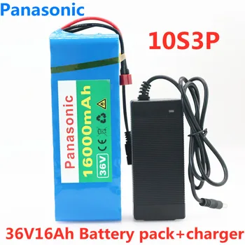 

Panasonic 36V 16Ah 10S3P 18650 Rechargeable Battery Modified Bikes Electric Vehicle Battery Charger li-lon + 36V 2A charger