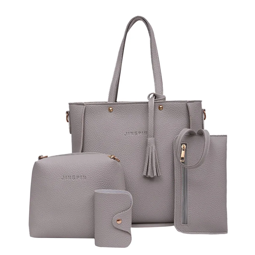 Брендовые сумки из 4 предметов, женские сумки, модные сумки Desinger для девочек, сумка-мессенджер из четырех предметов, сумка-кошелек, сумка Bolsa Feminina