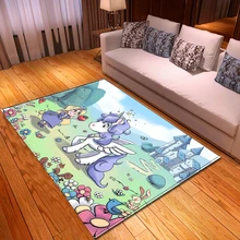 Мультфильм девушка Единорог ковер домашний декор коврики мягкая пена памяти Девушки Спальня коврики детские игры для ползания подстилка Коврик Гостиная