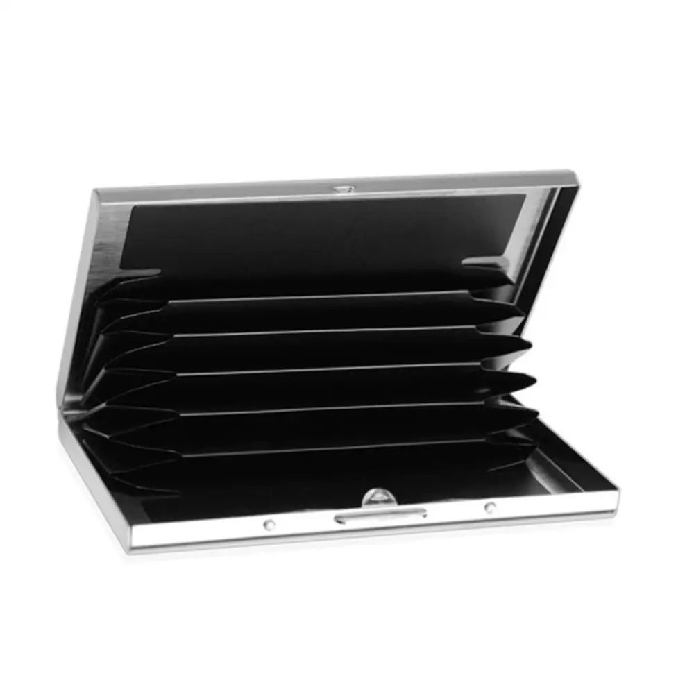 

Men Stainless Steel Pocket Credit ID Card Mini Wallet Holder Pocket Case Box