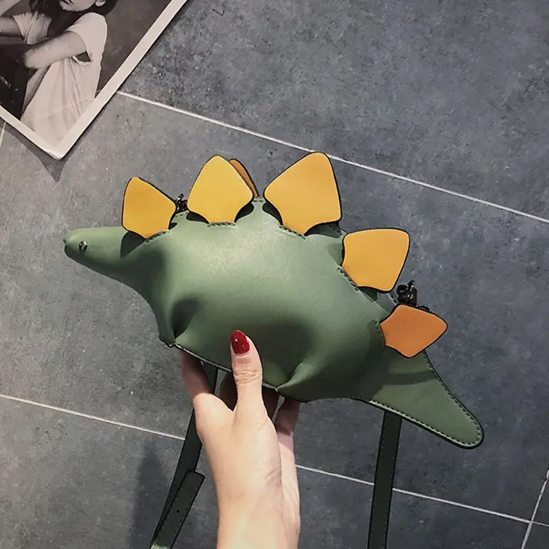 Хамелеон мультфильм сумки лоскут 3D забавные животные сумка панелями плечо сумки через плечо подарок для девочки