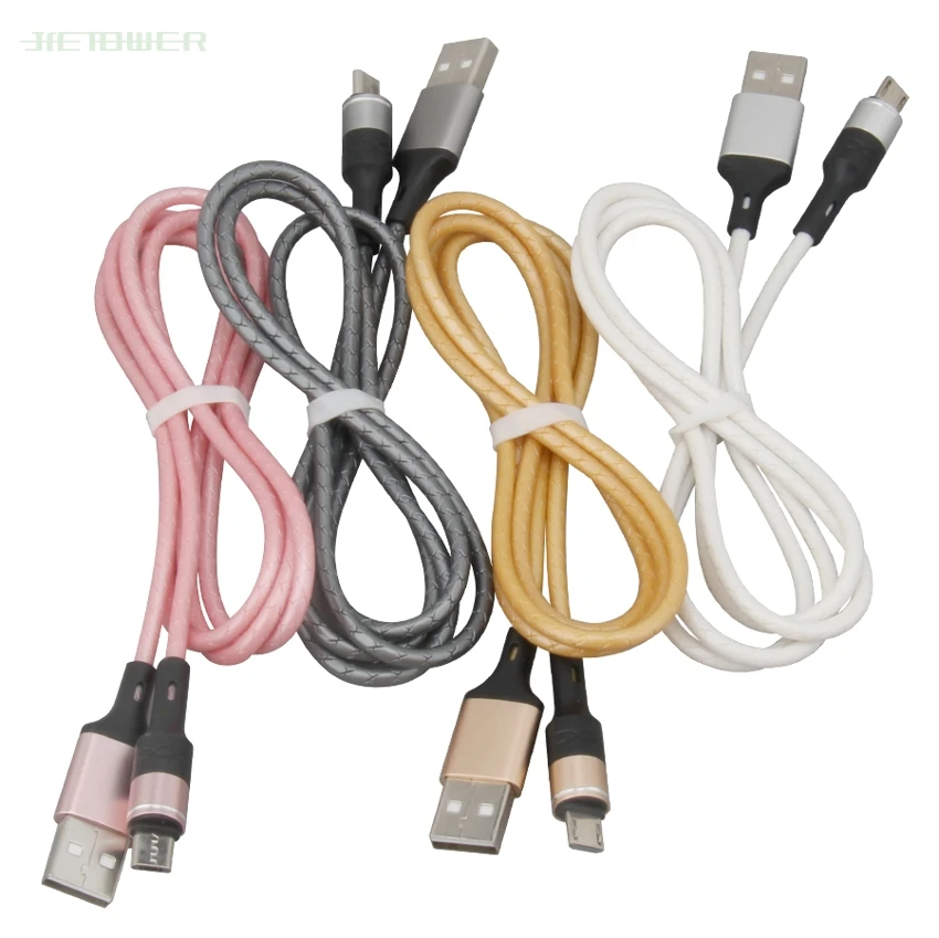 100 шт./лот кабель Micro USB 1 м Небесный столбец кабель быстрой зарядки для Iphone X 8 7 Xiaomi Redmi Note5 samsung ChargerData кабель
